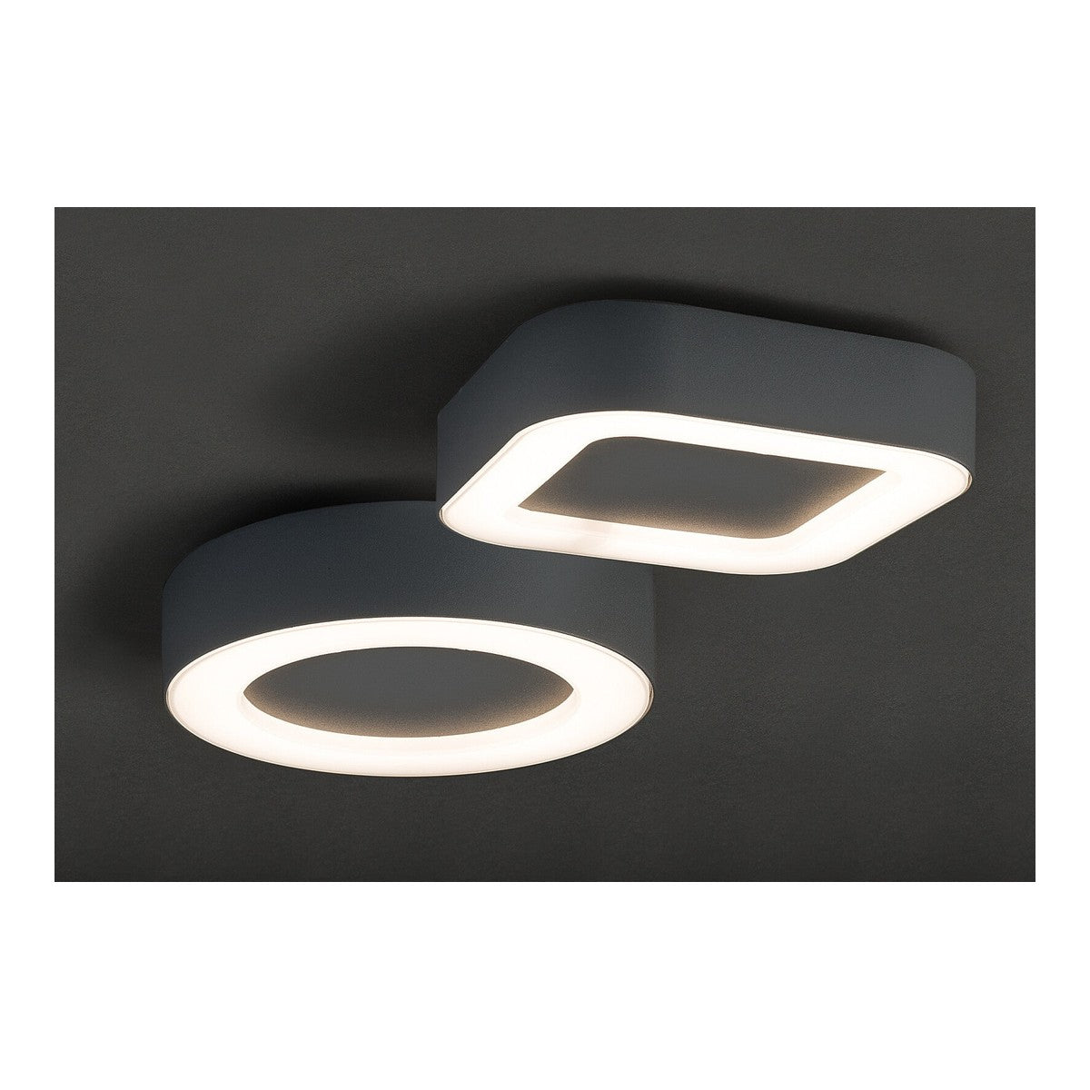Nowodvorski Plafon MERIDA LED 12W 50/60Hz IP54 - Aluminium lakierowane - Grafitowy 9514
