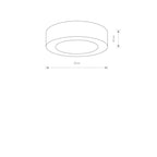 Nowodvorski Plafon MERIDA LED 12W 50/60Hz IP54 - Aluminium lakierowane - Grafitowy 9514
