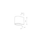 Nowodvorski Lampa ścienna natynkowa NICO 10W only LED 50/60Hz IP54 - Aluminium lakierowane - Grafitowy II 9518