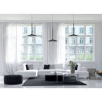Maxlight Lampa wisząca Hana - Aluminium + akryl - Czarny P0456