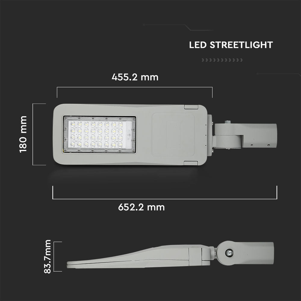 50W Lampa uliczna LED (CLASS I, Zasilacz INVENTRONICS) / Chip SAMSUNG / Barwa:5700K / Wydajność: 140lm/w