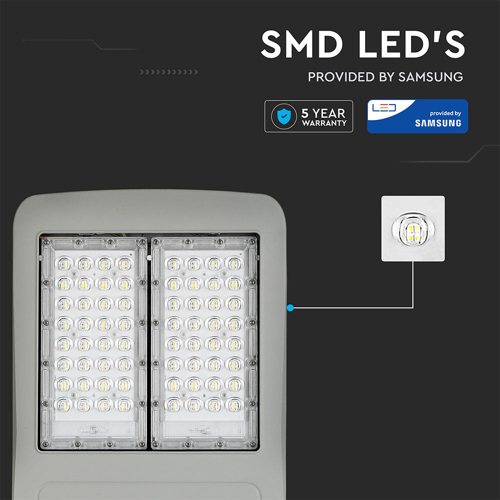 100W Lampa uliczna LED (CLASS I, Zasilacz INVENTRONICS) / Chip SAMSUNG / Barwa:5700K / Wydajność: 140lm/w