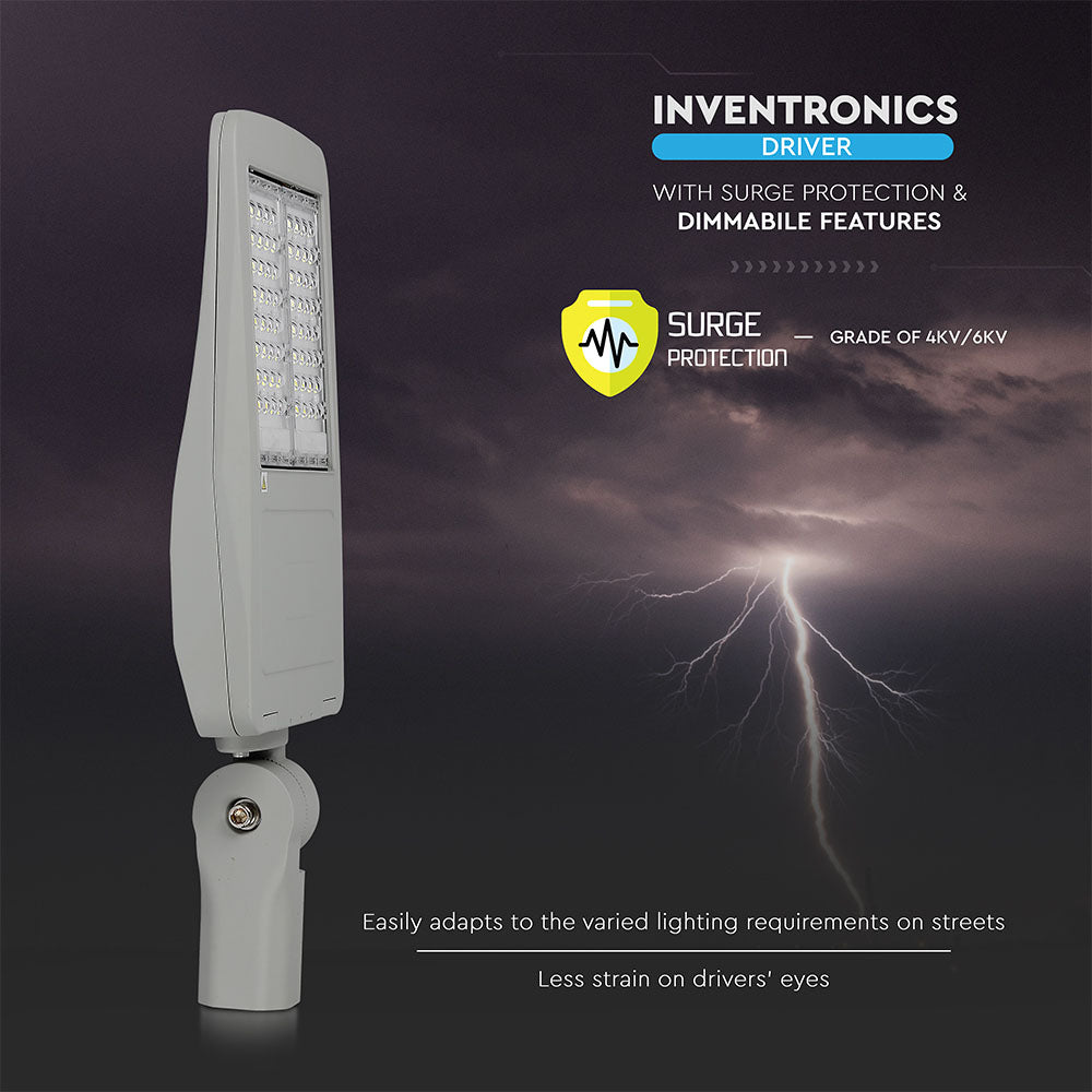 100W Lampa uliczna LED (CLASS I, Zasilacz INVENTRONICS) / Chip SAMSUNG / Barwa:5700K / Wydajność: 140lm/w