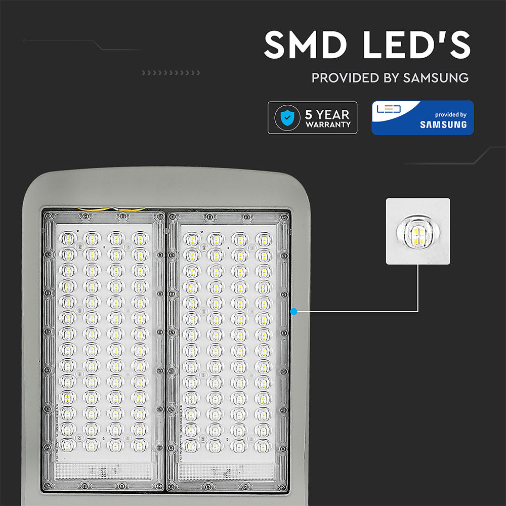 150W Lampa uliczna LED (CLASS I, Zasilacz INVENTRONICS) / Chip SAMSUNG / Barwa:5700K / Wydajność: 140lm/w