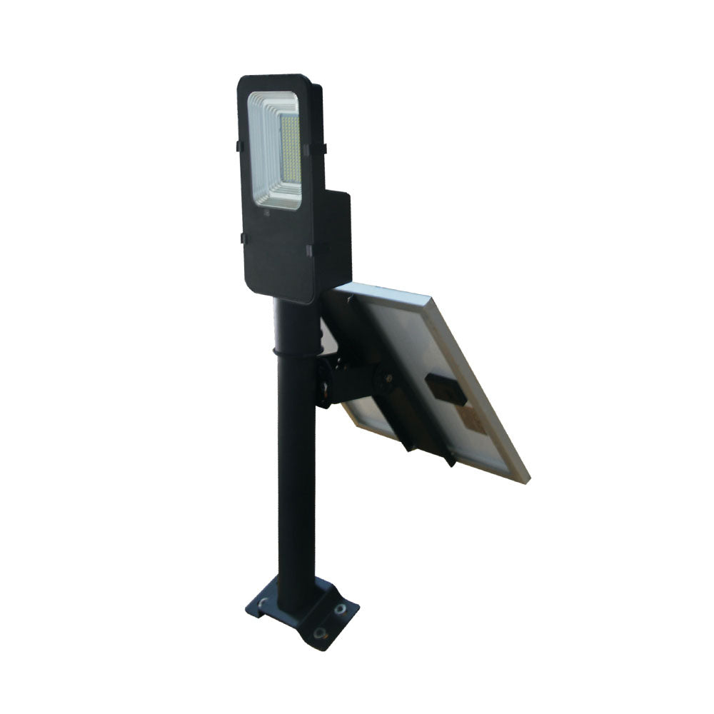 50W Solarna lampa uliczna / Barwa:6000K / Obudowa: Czarna