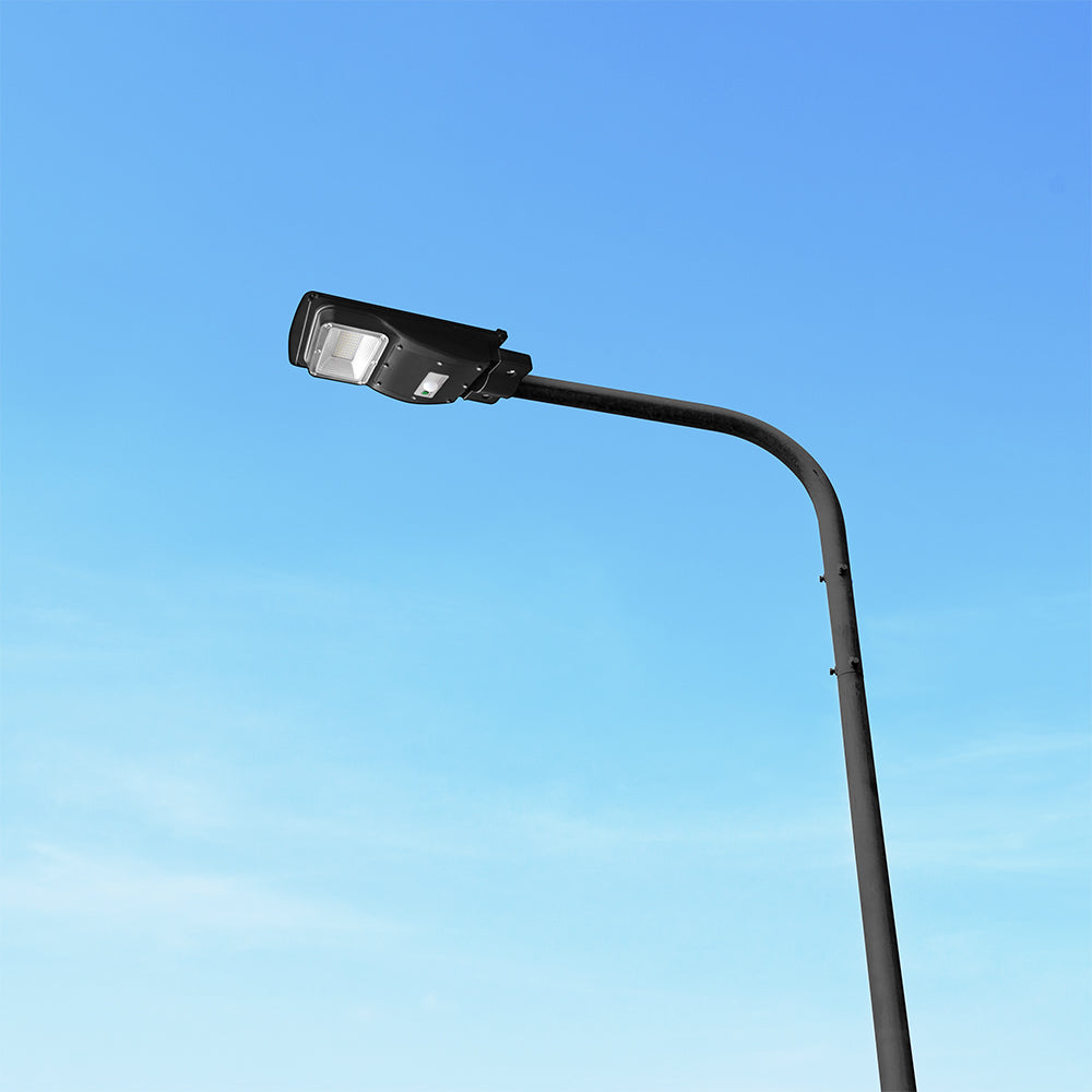 6W Lampa uliczna solarna z czujnikiem ruchu / Barwa:6000K / Obudowa: Czarna