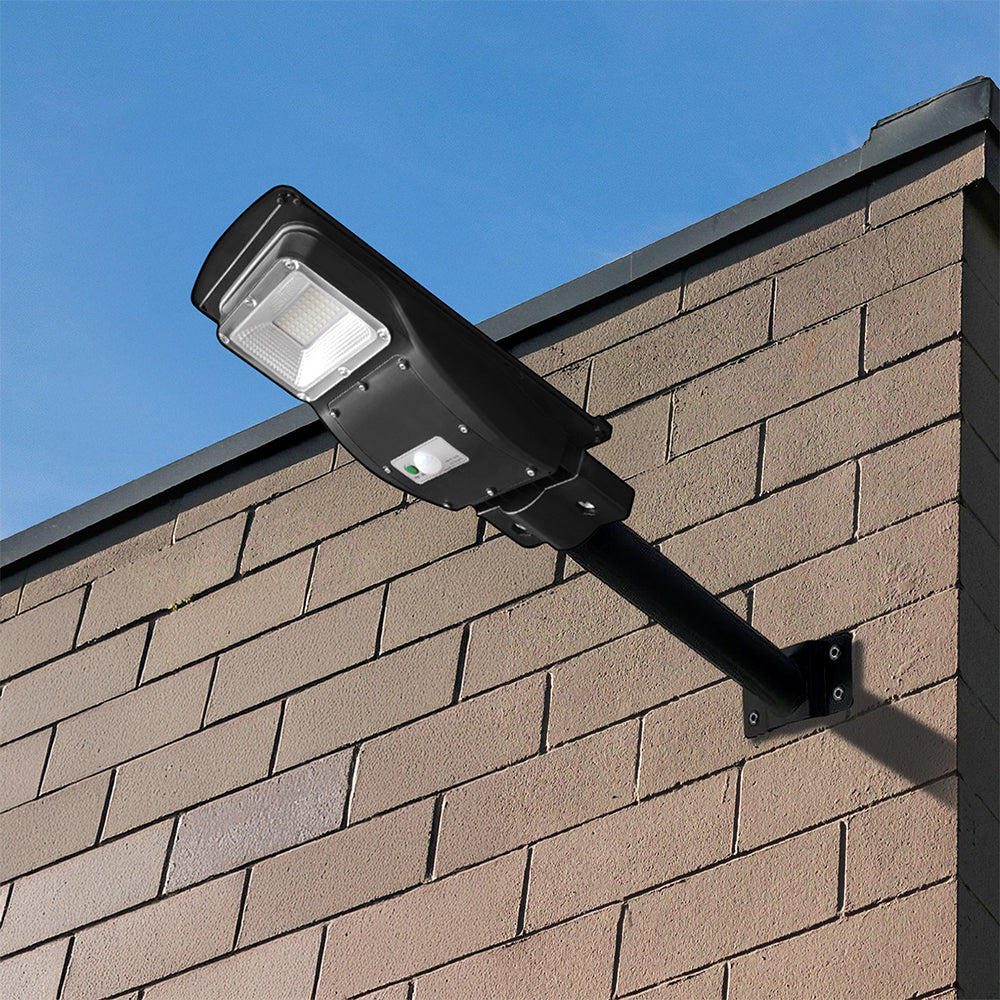 6W Lampa uliczna solarna z czujnikiem ruchu / Barwa:6000K / Obudowa: Czarna