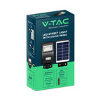 6W Lampa uliczna solarna z czujnikiem ruchu / Barwa:6000K / Obudowa: Czarna