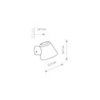 Nowodvorski Lampa ścienna natynkowa SOUL 10W only LED 50/60Hz IP44 - Aluminium lakierowane - Grafitowy 9555
