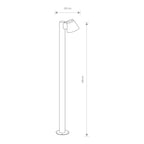 Nowodvorski Lampa stojąca SOUL 10W only LED 50/60Hz IP44 - Aluminium lakierowane - Grafitowy 9557