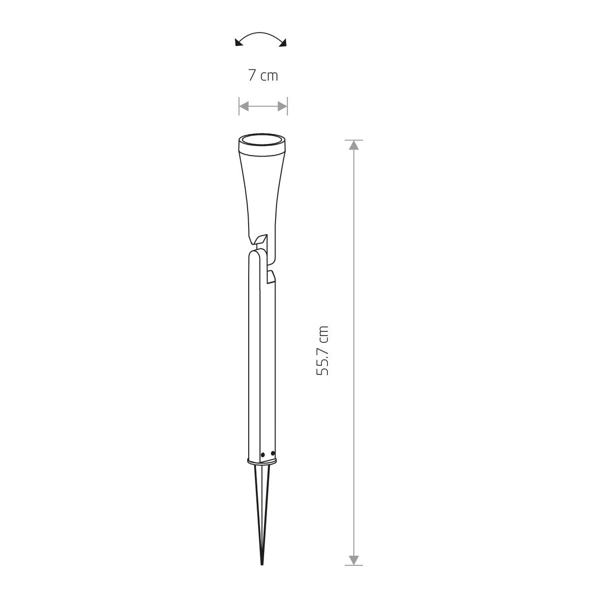 Nowodvorski Lampa gruntowa OTTAWA 10W only LED 50/60Hz IP44 - Aluminium lakierowane - Grafitowy 9561