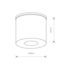 Nowodvorski Plafon HEXA 10W only LED 50/60Hz IP44 - Aluminium lakierowane - Biały 9564