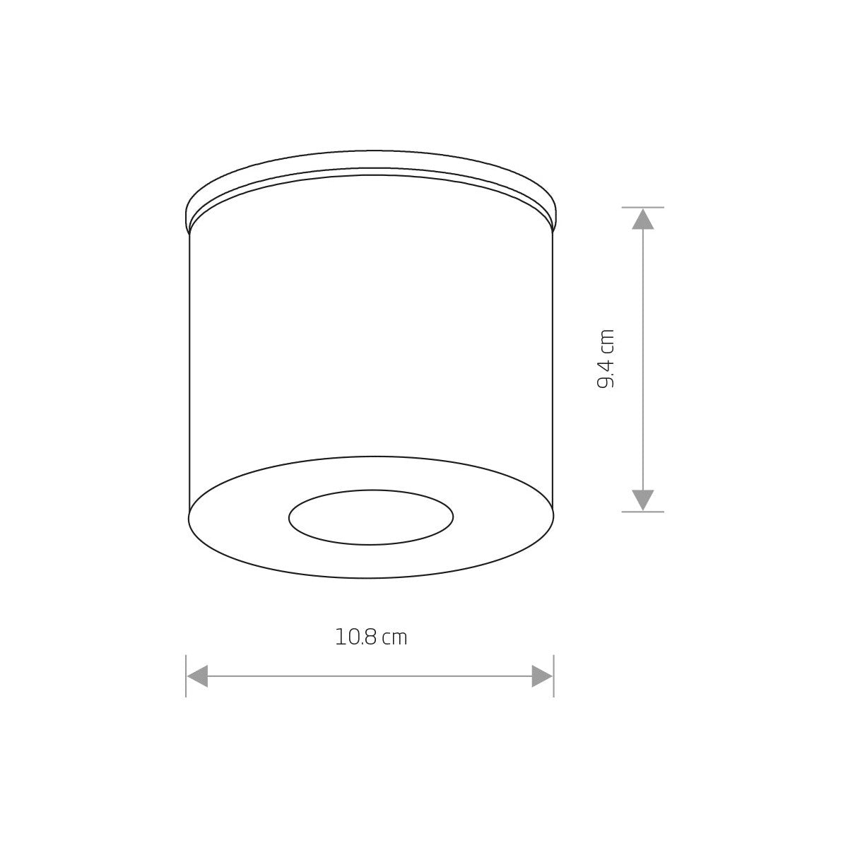 Nowodvorski Plafon HEXA 10W only LED 50/60Hz IP44 - Aluminium lakierowane - Biały 9564