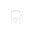 Nowodvorski Plafon HEXA 10W only LED 50/60Hz IP44 - Aluminium lakierowane - Grafitowy 9565