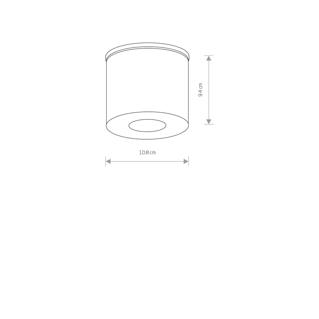 Nowodvorski Plafon HEXA 10W only LED 50/60Hz IP44 - Aluminium lakierowane - Grafitowy 9565