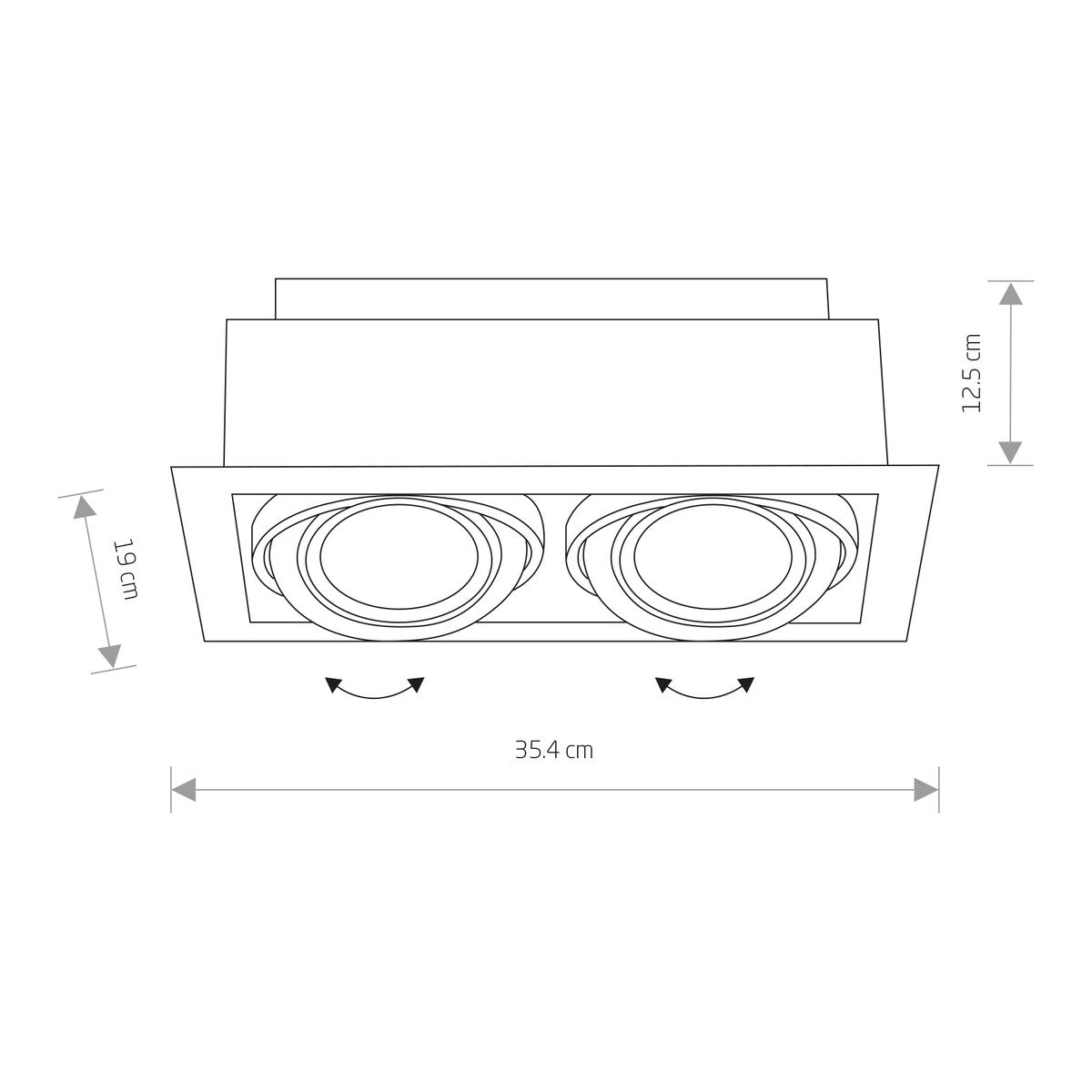 Nowodvorski Lampa downlights podtynkowa DOWNLIGHT ES111 15W only LED 50/60Hz - Stal lakierowana - Czarny I 9570