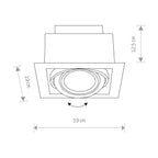 Nowodvorski Lampa downlights podtynkowa DOWNLIGHT ES111 15W only LED 50/60Hz - Stal lakierowana - Czarny II 9571