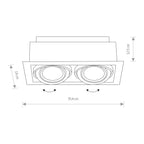 Nowodvorski Lampa downlights podtynkowa DOWNLIGHT ES111 15W only LED 50/60Hz - Stal lakierowana - Biały I 9574