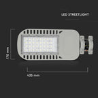 50W Lampa uliczna LED Slim / Chip SAMSUNG / Barwa:4000K / Wydajność: 120lm/w