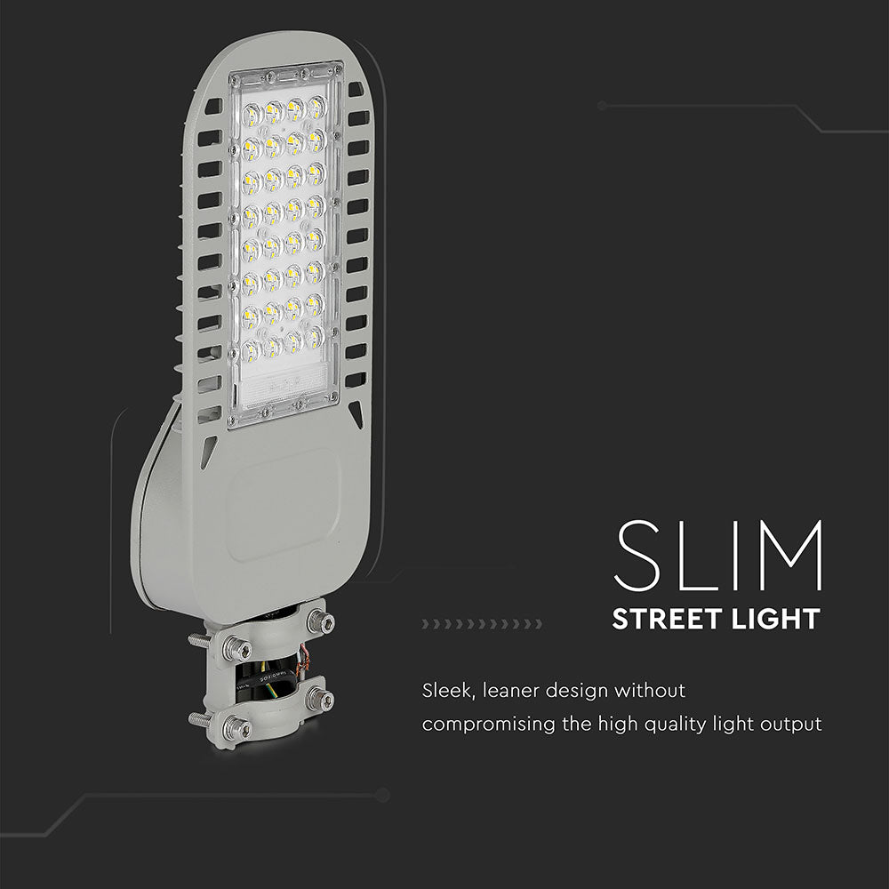 50W Lampa uliczna LED Slim / Chip SAMSUNG / Barwa:4000K / Wydajność: 120lm/w