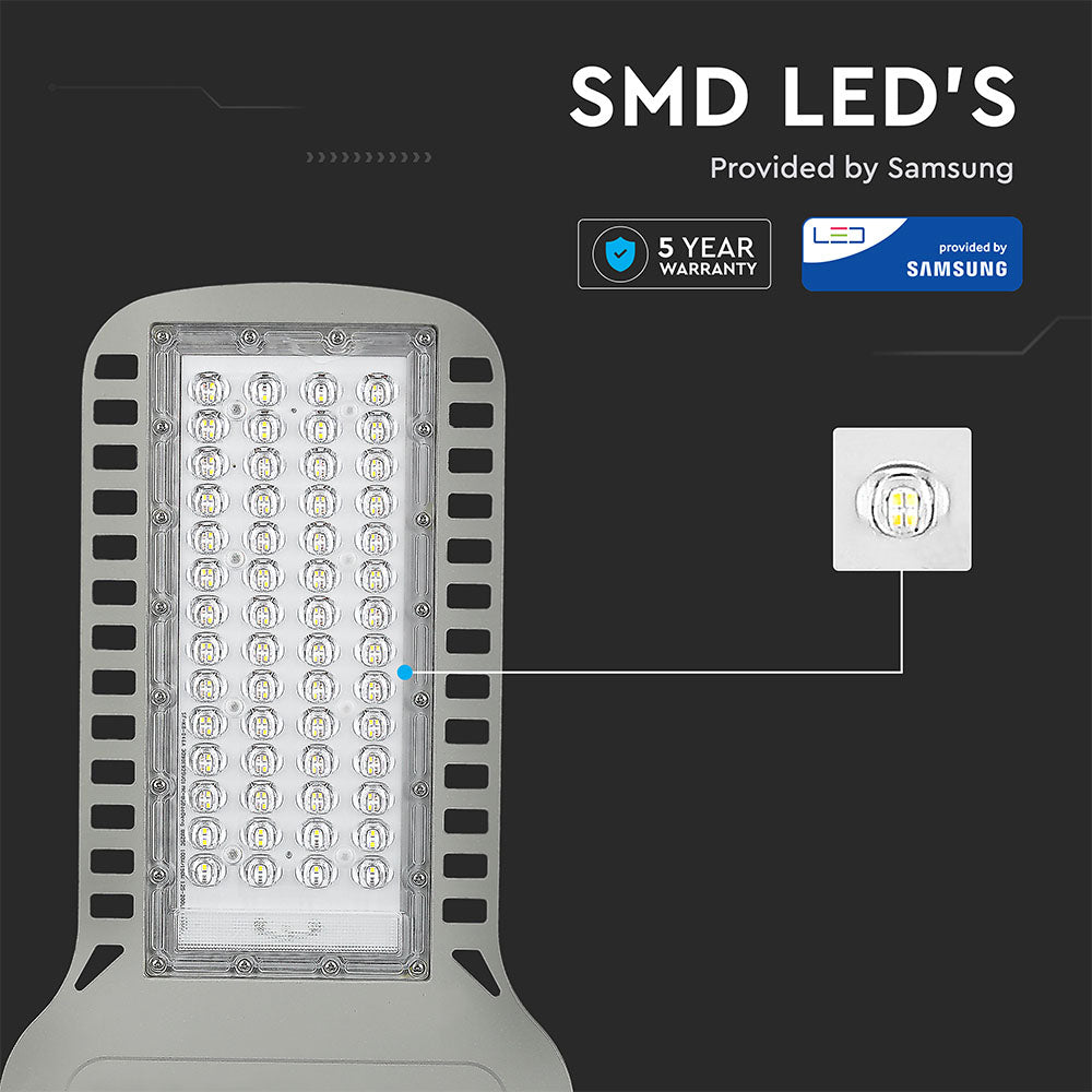 100W Lampa uliczna LED Slim / Chip SAMSUNG / Barwa:4000K / Wydajność: 120lm/w