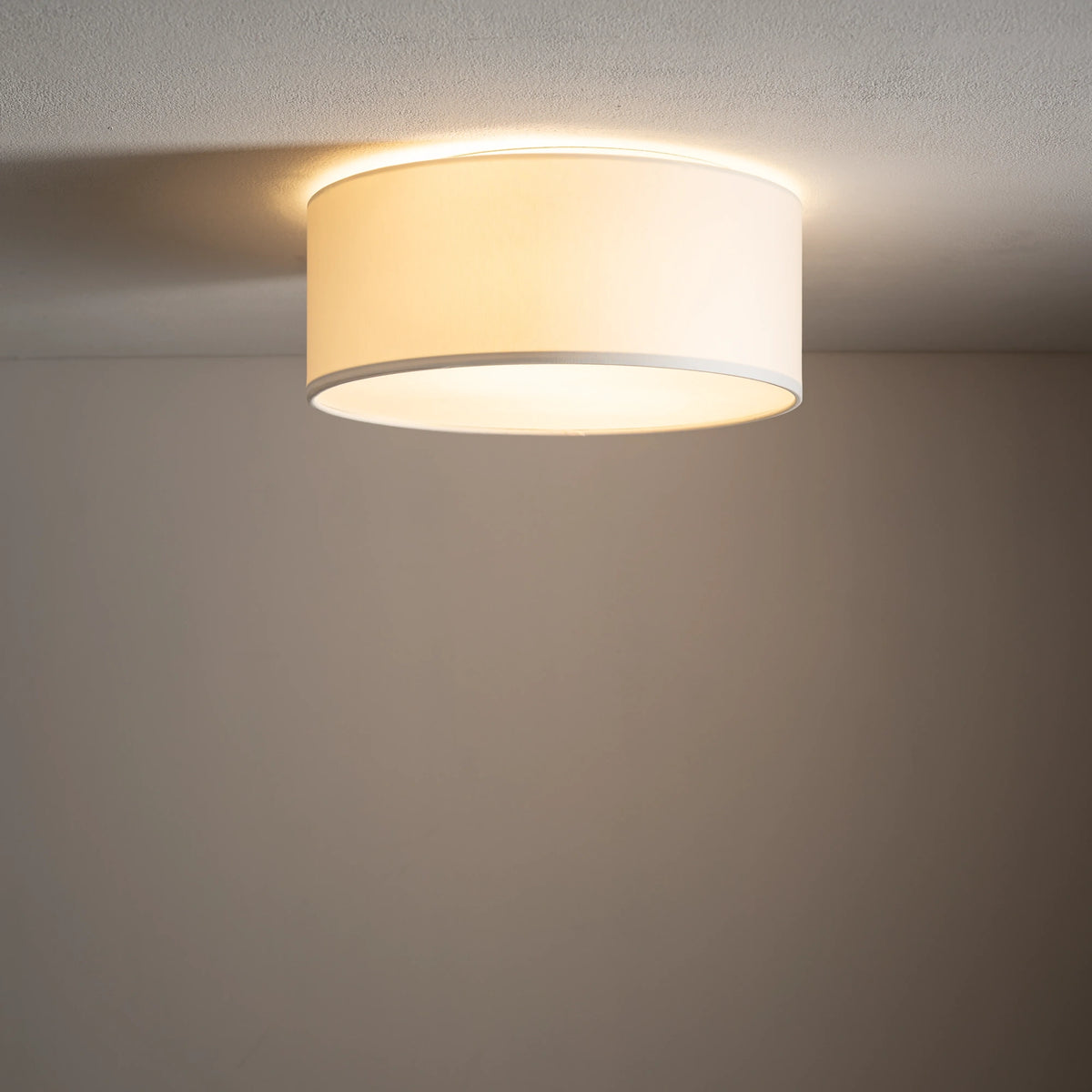 Nowodvorski Plafon CAMERON 15W only LED 50/60Hz - Tkanina - Biały I 9605