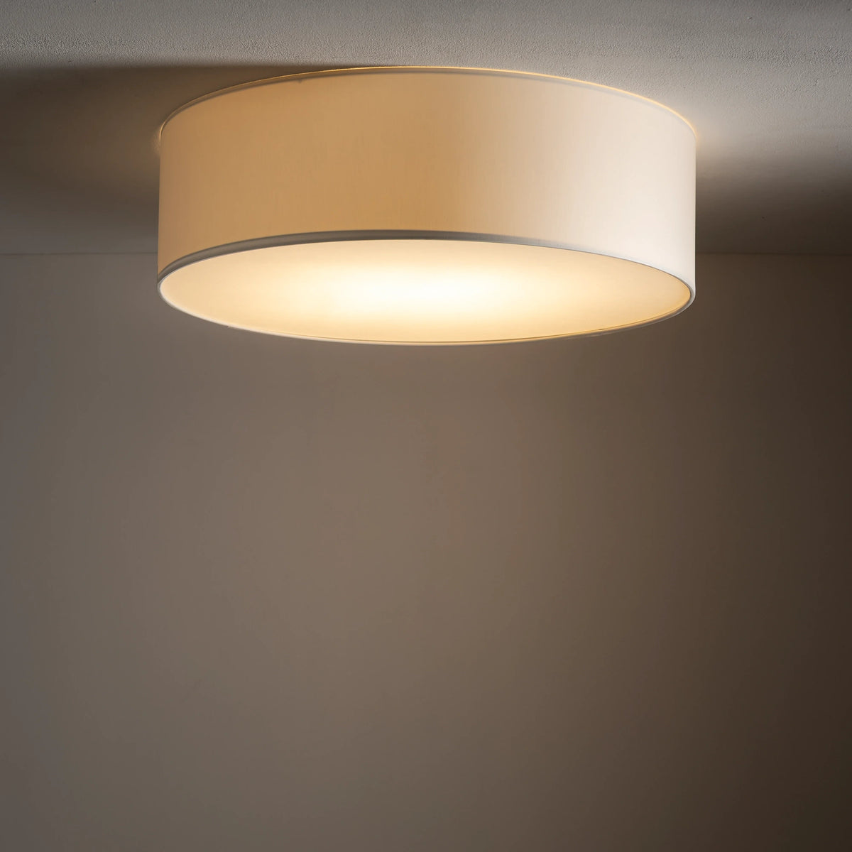 Nowodvorski Plafon CAMERON 15W only LED 50/60Hz - Tkanina - Biały II 9606