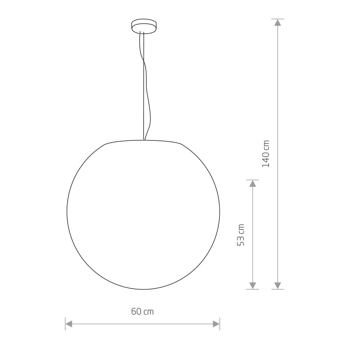 Nowodvorski Lampa wisząca CUMULUS L 25W only LED 50/60Hz IP65 - Tworzywo sztuczne PE - Biały 9607