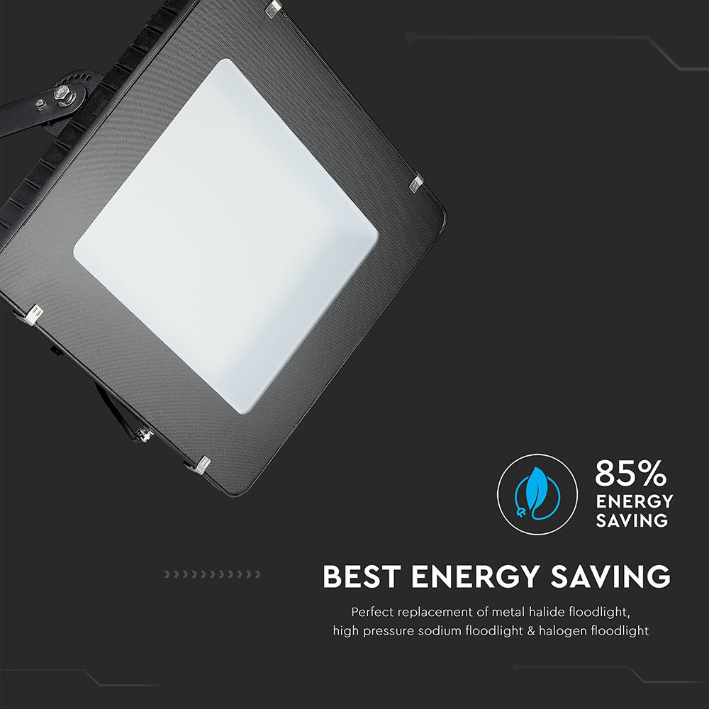 400W Naświetlacz LED SMD / Chip SAMSUNG / Przewód: 3m / Barwa:4000K / Obudowa: Czarna / Wydajność: 120lm/w