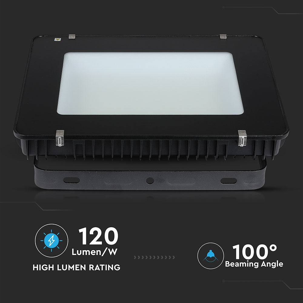 400W Naświetlacz LED SMD / Chip SAMSUNG / Przewód: 3m / Barwa:4000K / Obudowa: Czarna / Wydajność: 120lm/w