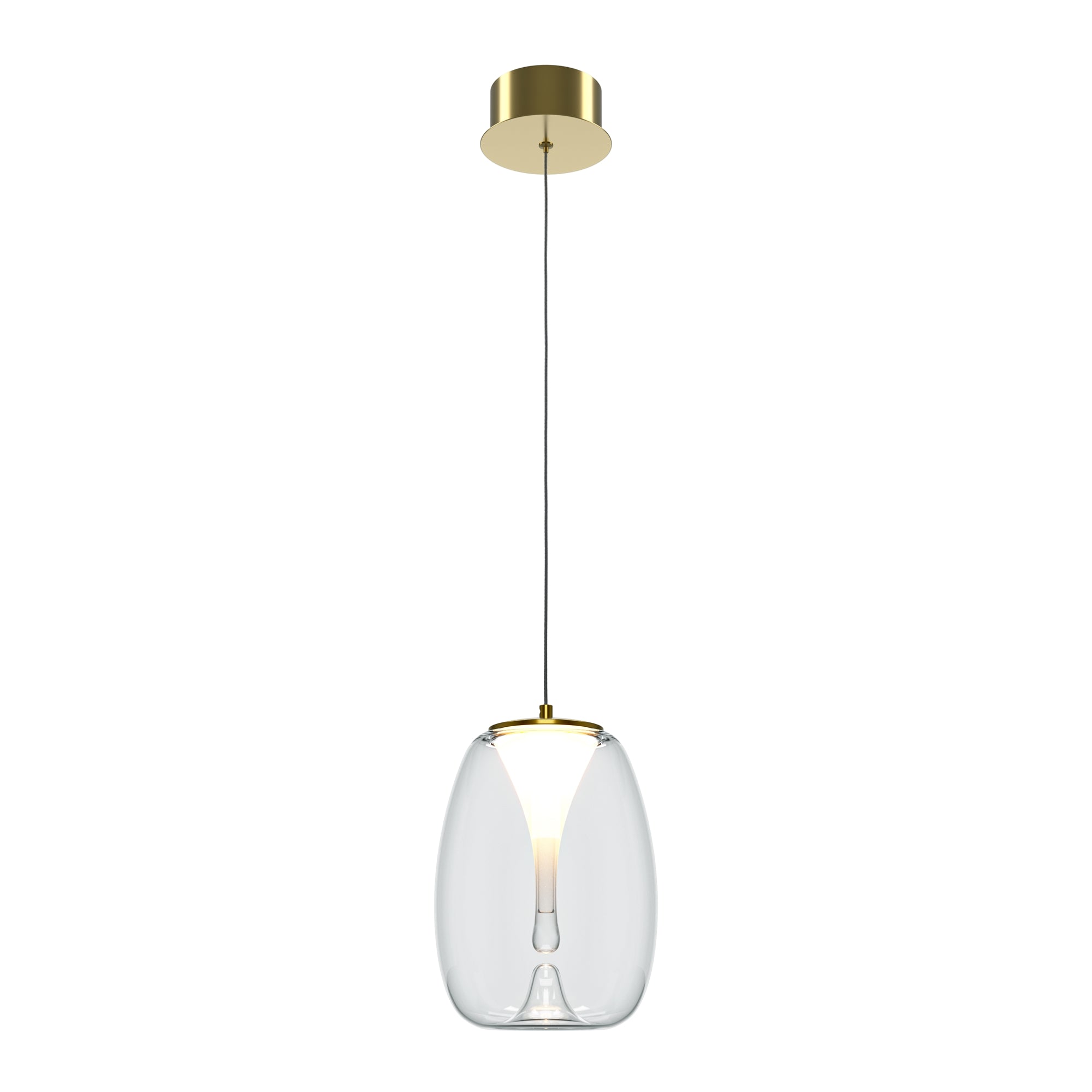 Maytoni Lampa wisząca Splash - Aluminium - Złoty MOD282PL-L8G3K1