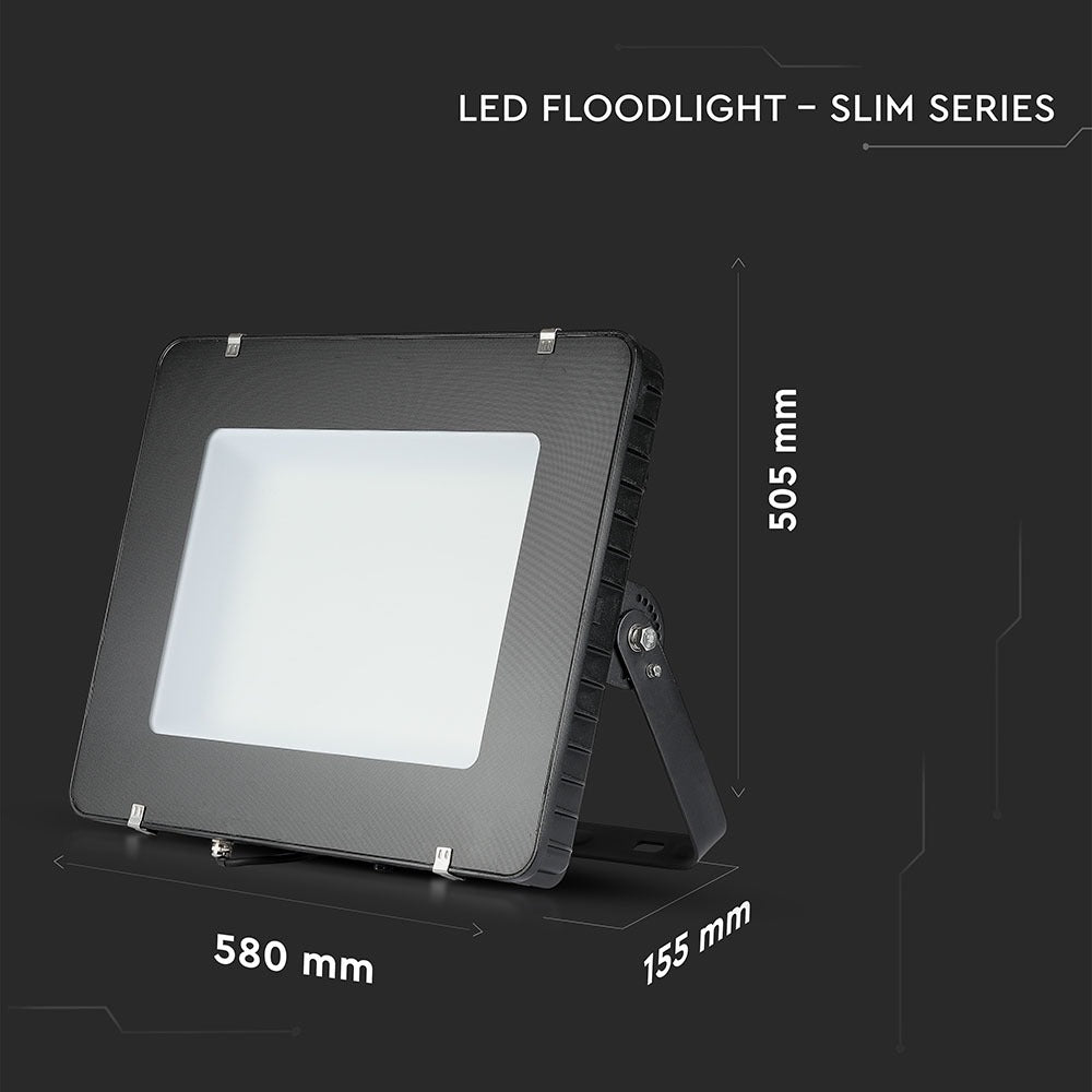 500W Naświetlacz LED SMD / Chip SAMSUNG / Przewód: 3m / Barwa:4000K / Obudowa: Czarna / Wydajność: 120lm/w