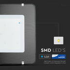 500W Naświetlacz LED SMD / Chip SAMSUNG / Przewód: 3m / Barwa:6400K / Obudowa: Czarna / Wydajność: 120lm/w