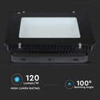 500W Naświetlacz LED SMD / Chip SAMSUNG / Przewód: 3m / Barwa:6400K / Obudowa: Czarna / Wydajność: 120lm/w