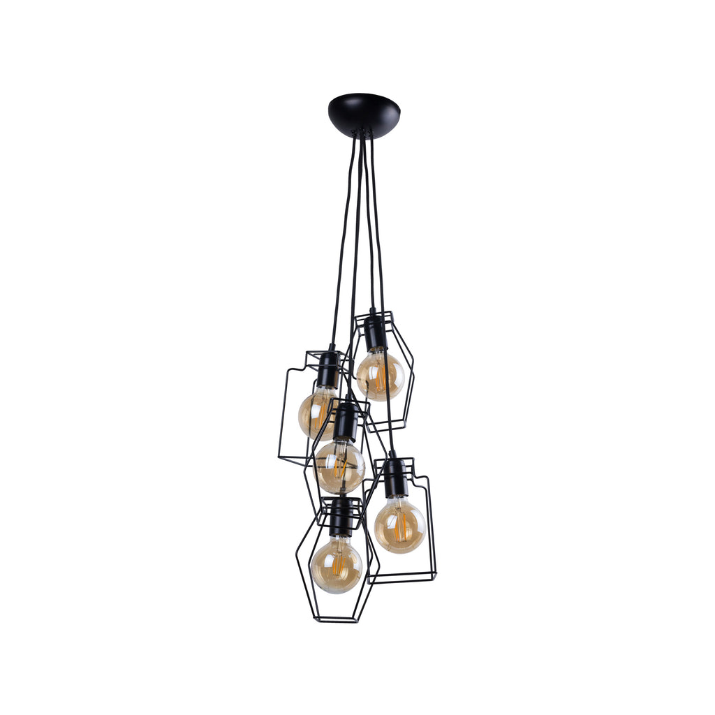 Nowodvorski Lampa wisząca FIORD 25W only LED 50/60Hz - Stal lakierowana - Czarny