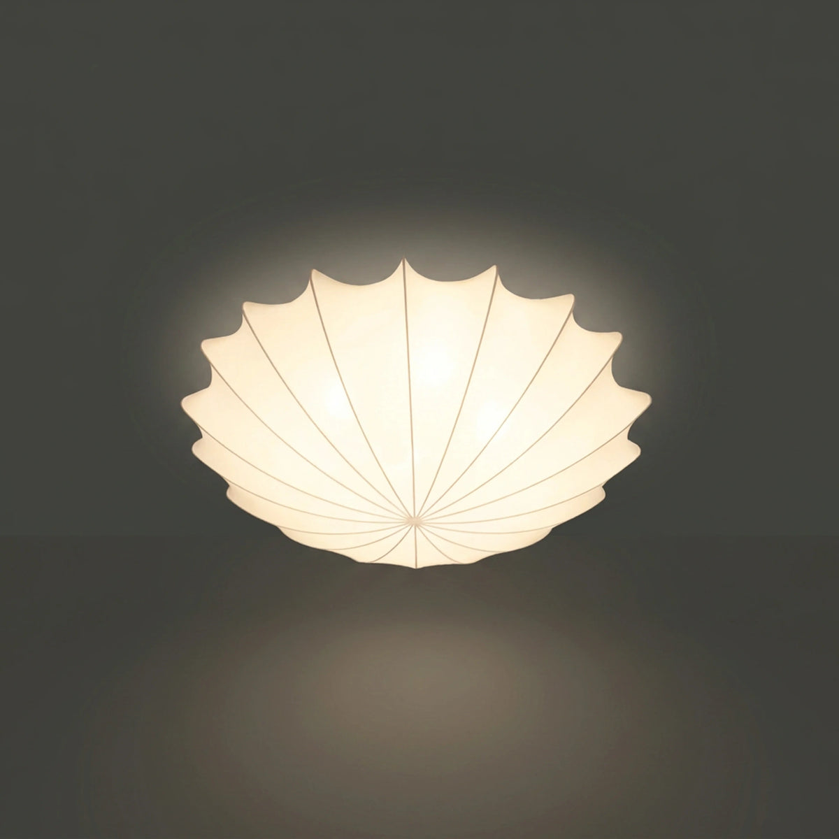 Nowodvorski Plafon FORM L 25W only LED 50/60Hz - Tkanina - Biały 9672 - lampa włączona
