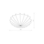 Nowodvorski Plafon FORM L 25W only LED 50/60Hz - Tkanina - Biały 9672