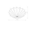Nowodvorski Plafon FORM L 25W only LED 50/60Hz - Tkanina - Biały 9672