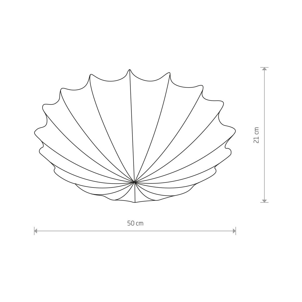 Nowodvorski Plafon FORM M 2x25W only LED 50/60Hz - Tkanina - Biały 9673
