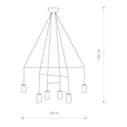 Nowodvorski Lampa wisząca IMBRIA 10W only LED 50/60Hz - Stal lakierowana - Czarny III 9677
