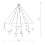 Nowodvorski Lampa wisząca IMBRIA 10W only LED 50/60Hz - Stal lakierowana - Czarny IV 9680