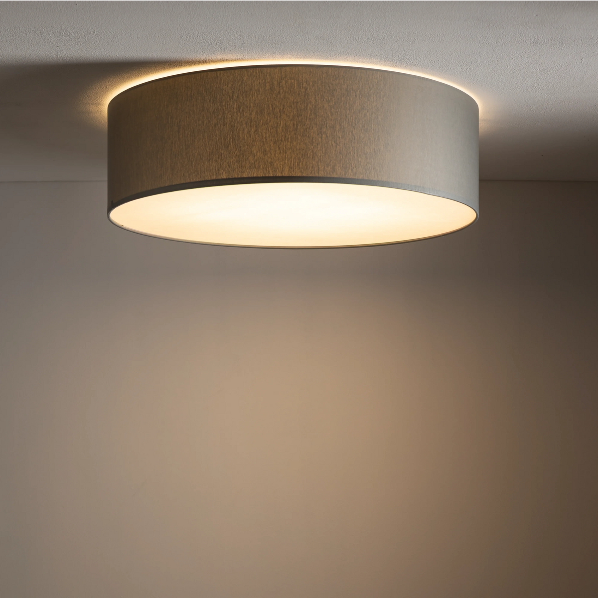 Nowodvorski Plafon CAMERON 15W only LED 50/60Hz - Tkanina - Szary I 9682
