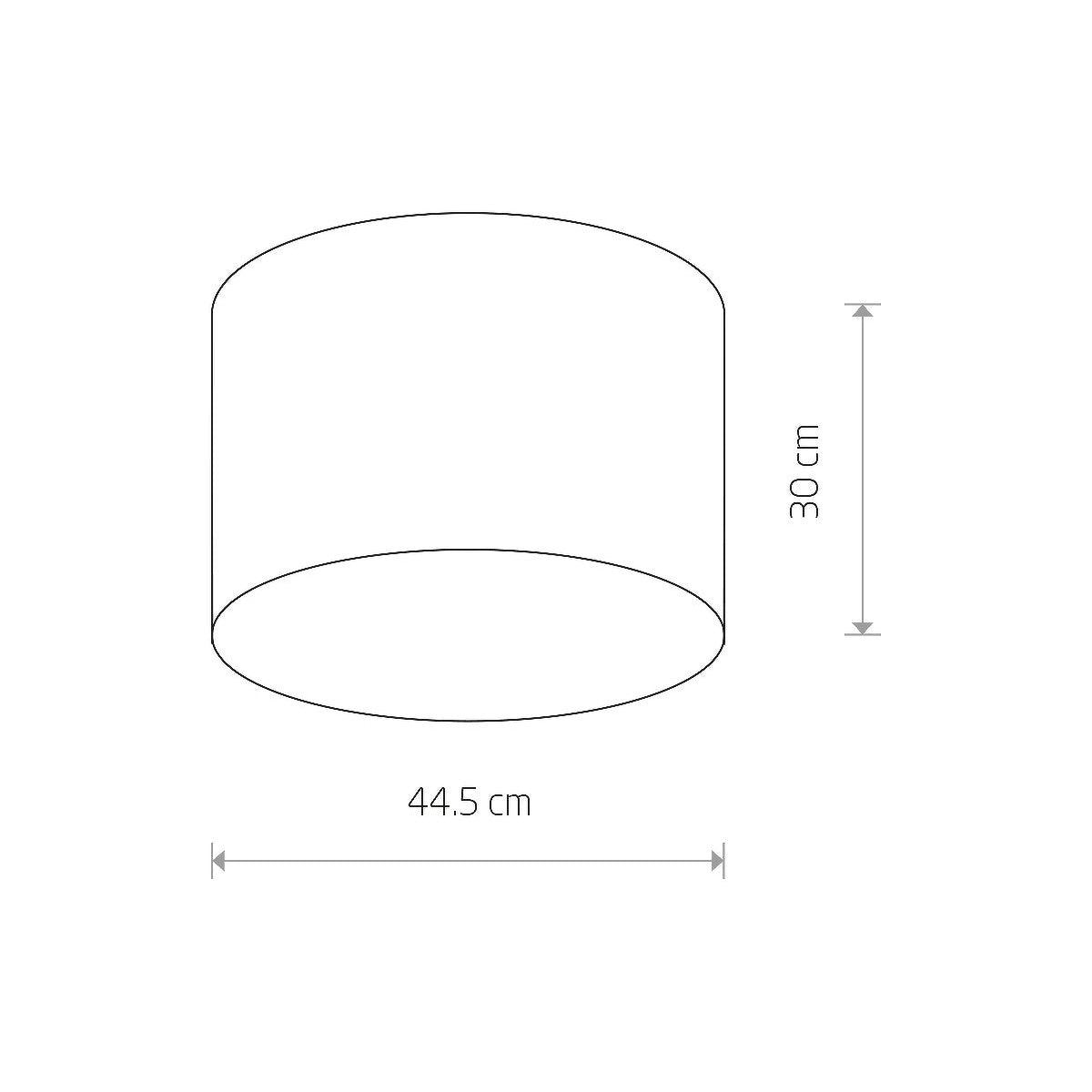 Nowodvorski Plafon CAMERON 15W only LED 50/60Hz - Tkanina - Biały III 9684