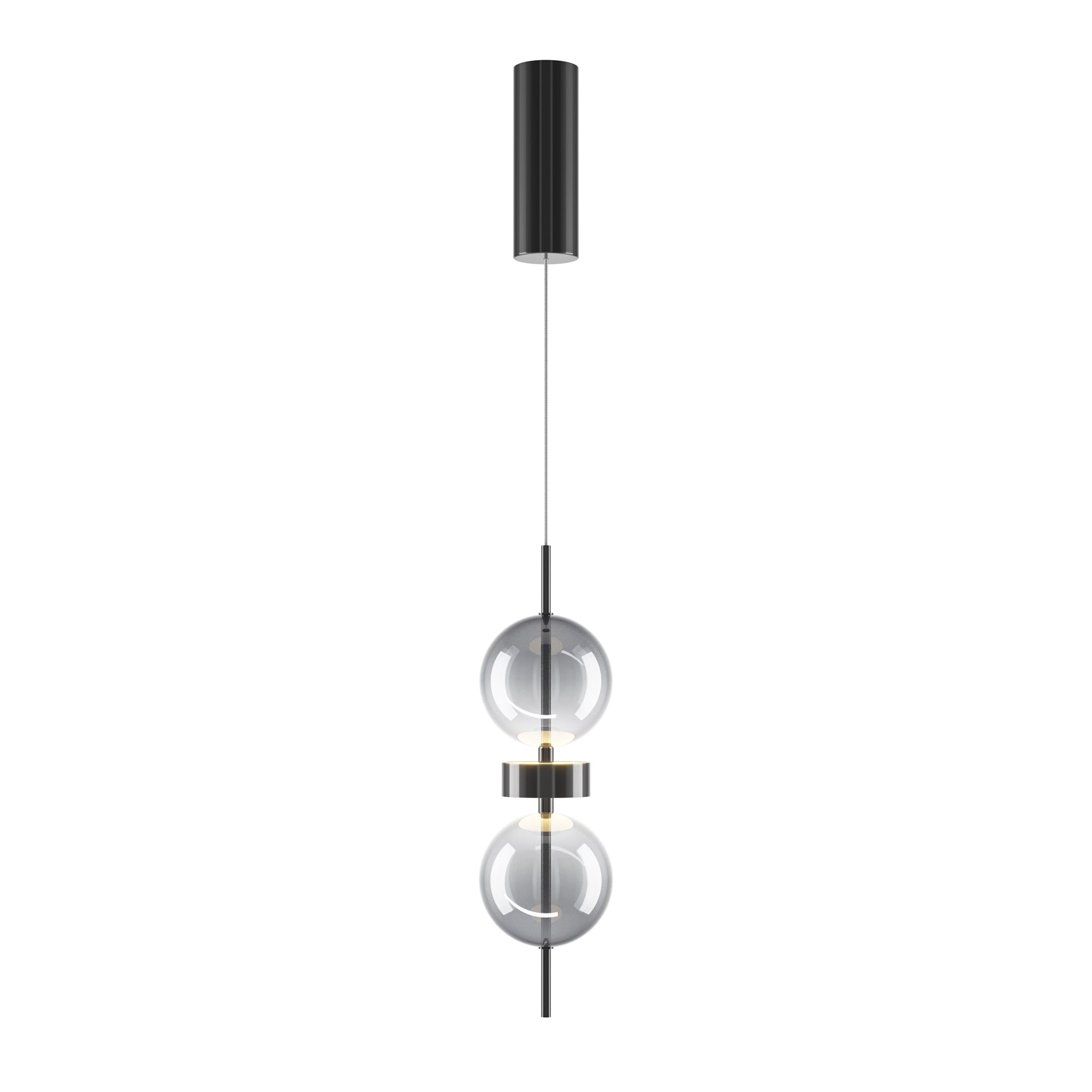 Maytoni Lampa wisząca Double Moon - Metal - Czarny MOD478PL-L8B3K