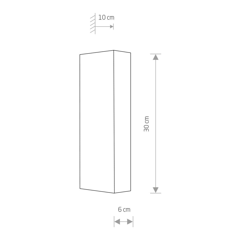 Nowodvorski Kinkiet MALMO 10W only LED 50/60Hz - Stal lakierowana - Biały 9704
