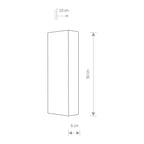 Nowodvorski Kinkiet MALMO 10W only LED 50/60Hz - Stal lakierowana - Czarny 9705