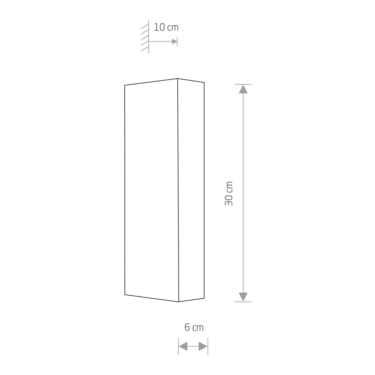 Nowodvorski Kinkiet MALMO 10W only LED 50/60Hz - Stal lakierowana - Czarny 9705