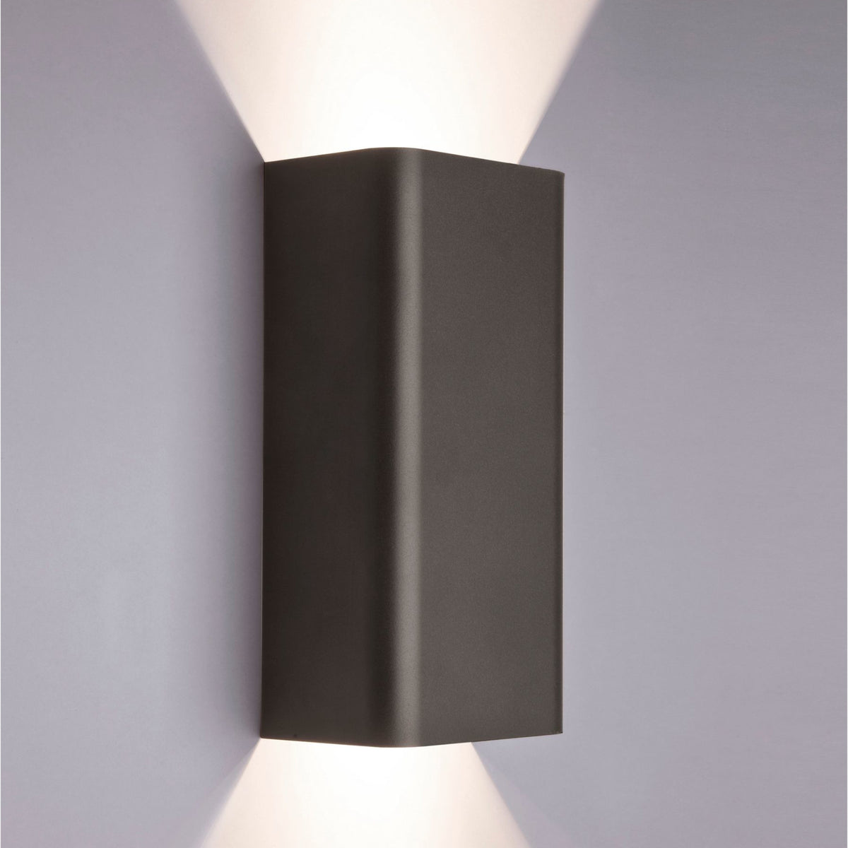 Nowodvorski Kinkiet BERGEN 10W only LED 50/60Hz - Stal lakierowana - Grafitowy 9707 - lampa włączona