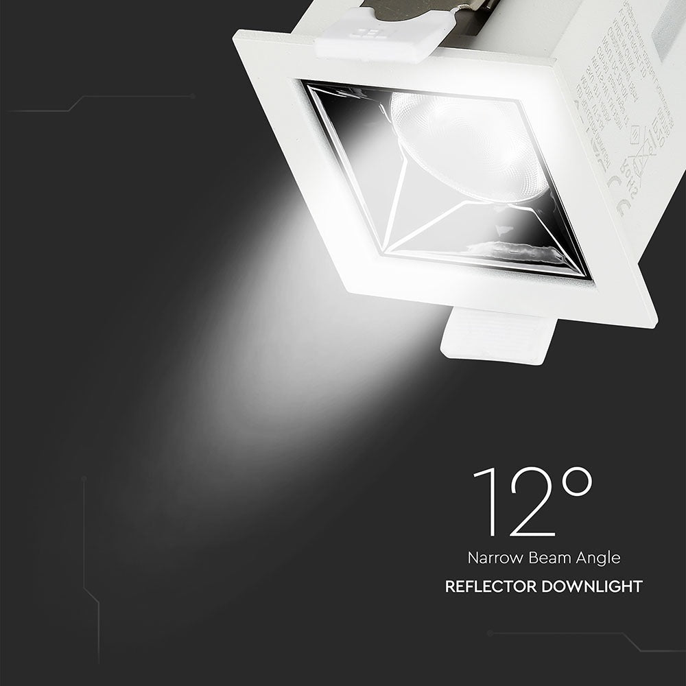 4W Oprawa wpuszczana reflektor LED / Chip SAMSUNG / Barwa:2700K / Kąt 12'