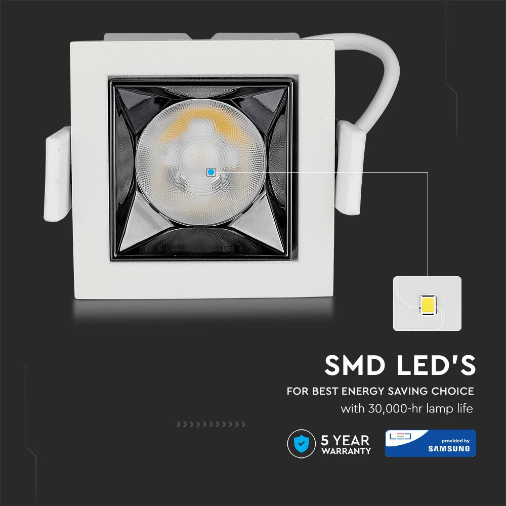4W Oprawa wpuszczana reflektor LED / Chip SAMSUNG / Barwa:4000K / Kąt 12'